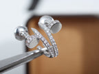 {
  "Elowen jewels": "[Elowen jewels]",
  "JUSTE EARRINGS 12.75MM SILVER DIAMOND": "JUSTE OHRRINGE 12,75 MM SILBER DIAMANT"
}