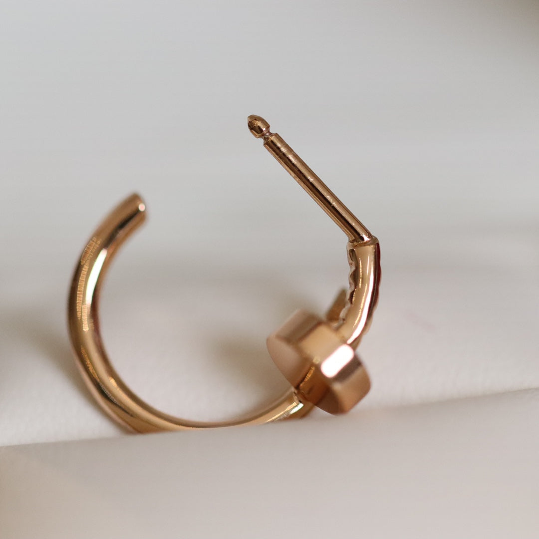 [Elowen jewels ]JUSTE EARRINGS PINK GOLD