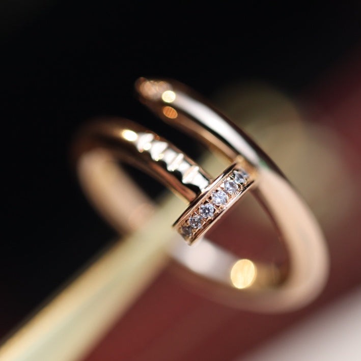 [Elowen jewels ]JUSTE RING 2,65 MM ROSÉGOLD DIAMANT
