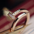 [Elowen jewels ]JUSTE RING 2.65MM PINK GOLD DIAMOND