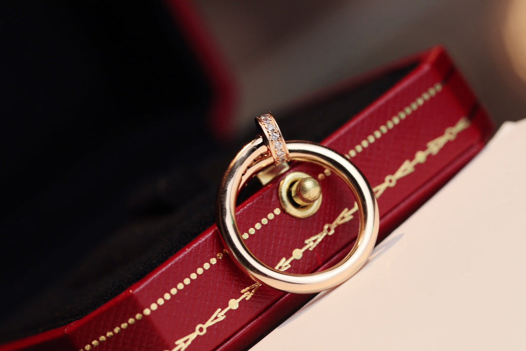 [Elowen jewels ]JUSTE RING 2.65MM PINK GOLD DIAMOND