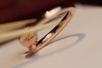 [Elowen jewels ]JUSTE RING 2.65MM PINK GOLD DIAMOND