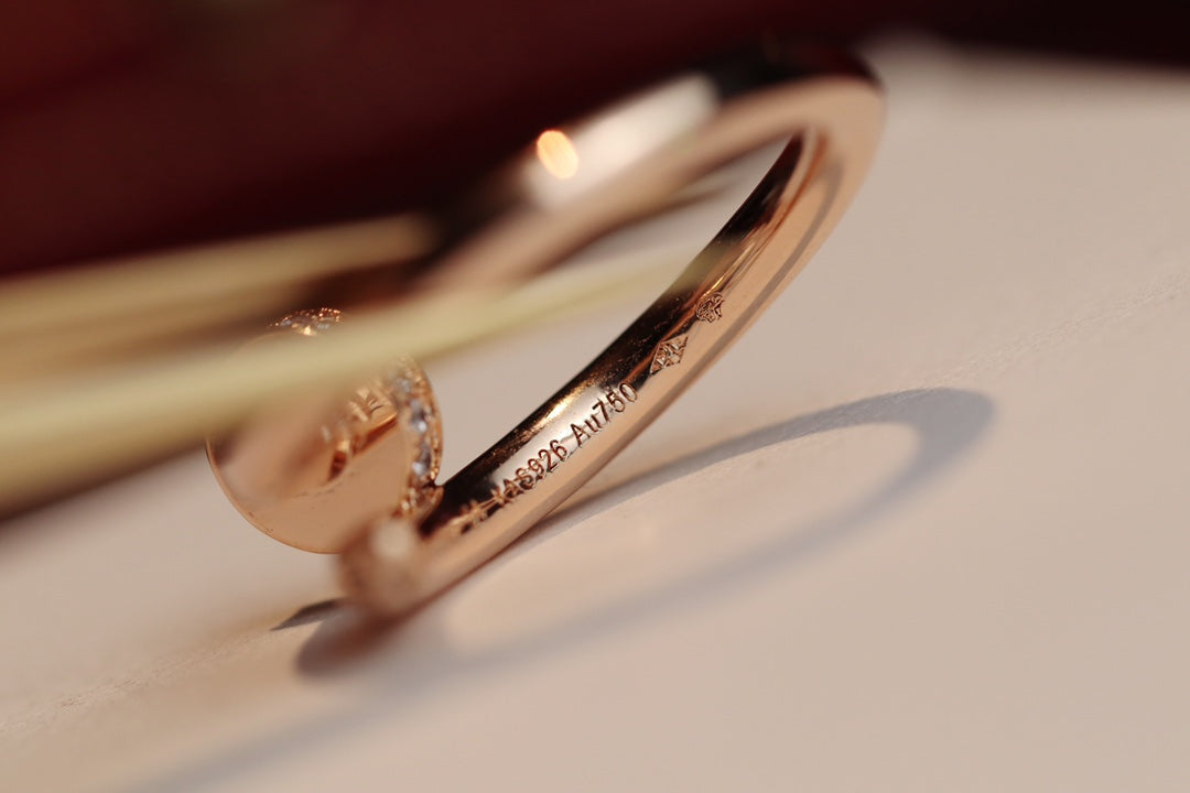 [Elowen jewels ]JUSTE RING 2,65 MM ROSÉGOLD DIAMANT