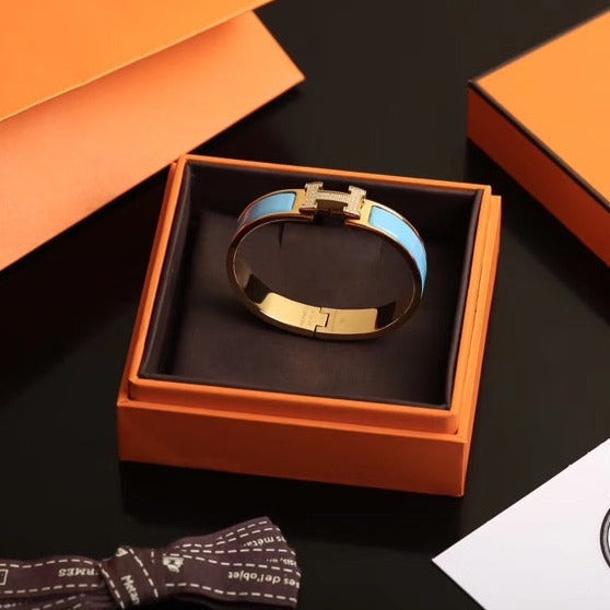 [Elowen jewels ]H CLOUD BLAUES ARMBAND GOLD DIAMANT