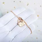 [Elowen jewels ]AMULETTE PEDANT ROSE GOLD NECKLACE