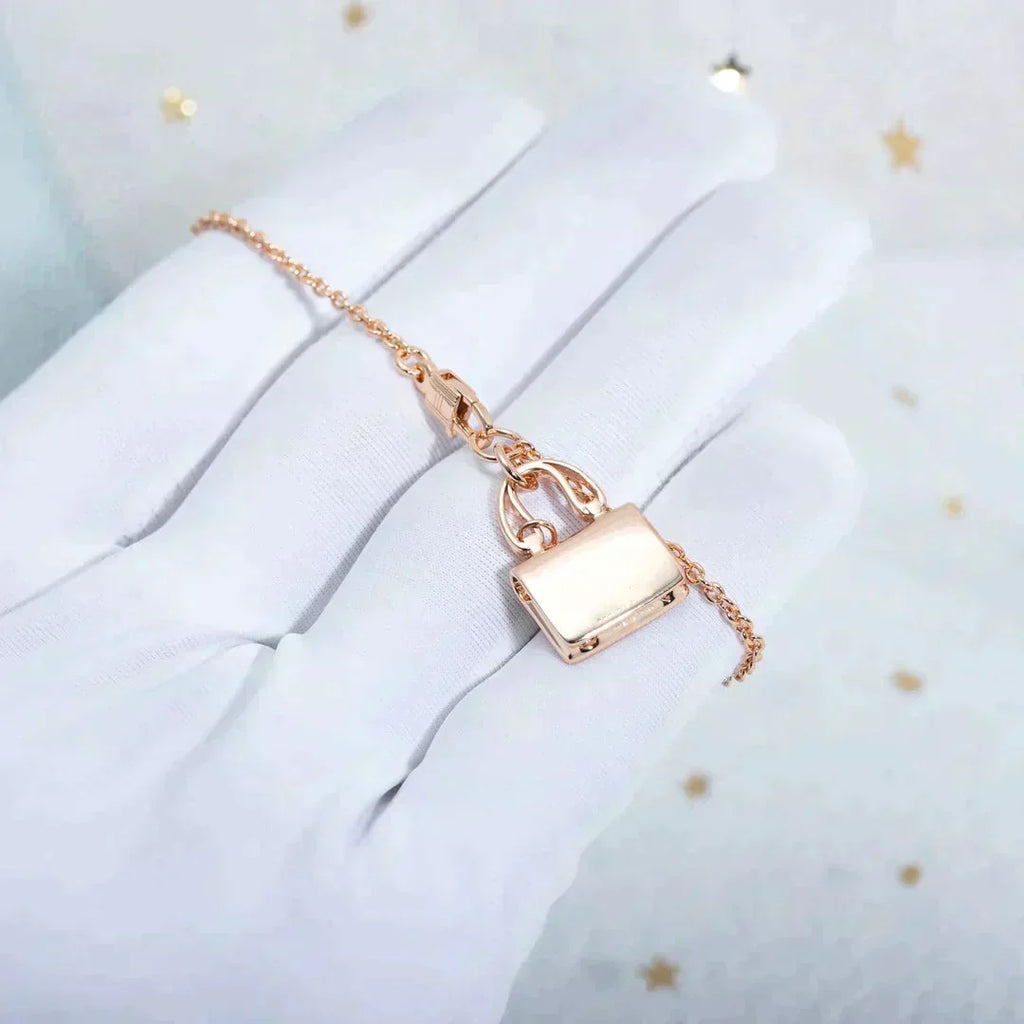[Elowen jewels ]AMULETTE PEDANT ROSE GOLD NECKLACE