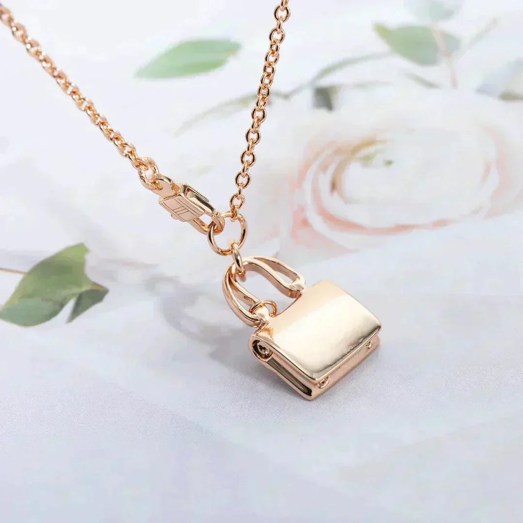 [Elowen jewels ]AMULETTE PEDANT ROSE GOLD NECKLACE