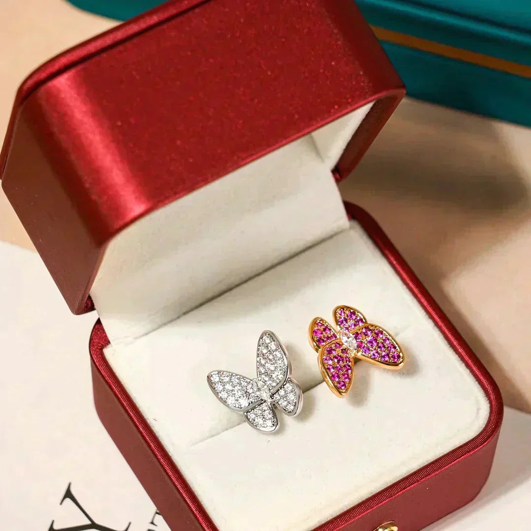 [Elowen jewels ]TWIN BUTTERFLY DIAMOND RING
