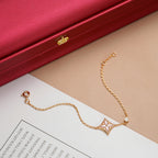 [Elowen jewels ]STAR 1 DIAMOND PINK GOLD BRACELET