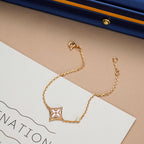 [Elowen jewels ]STAR 1 DIAMOND PINK GOLD BRACELET