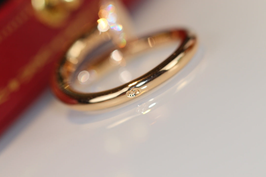 [Elowen jewels ]JUSTE RING 2.65MM GOLD DIAMOND