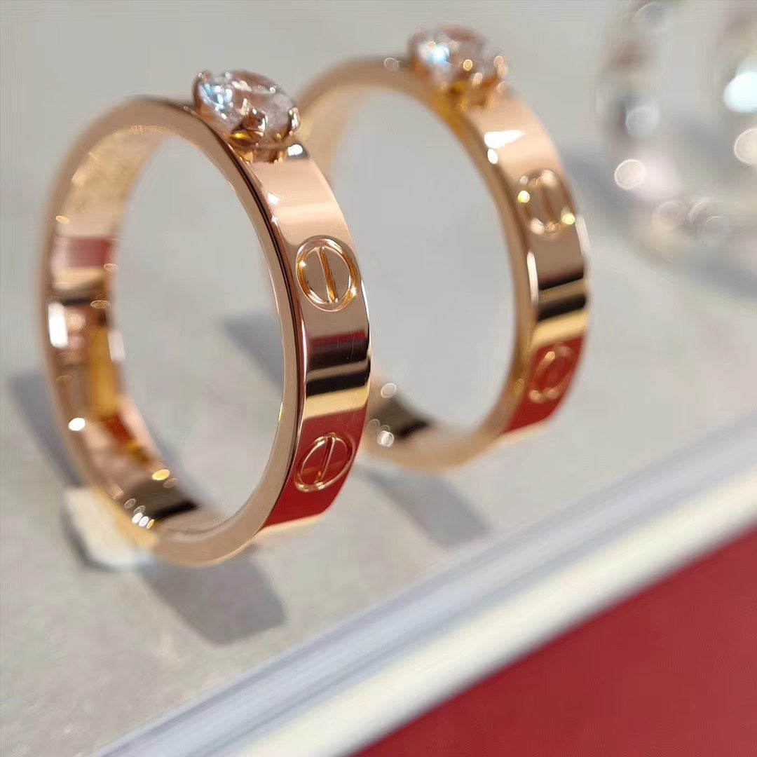 [Elowen jewels ]LOVE RING 3.6MM 1 BIG DIAMOND