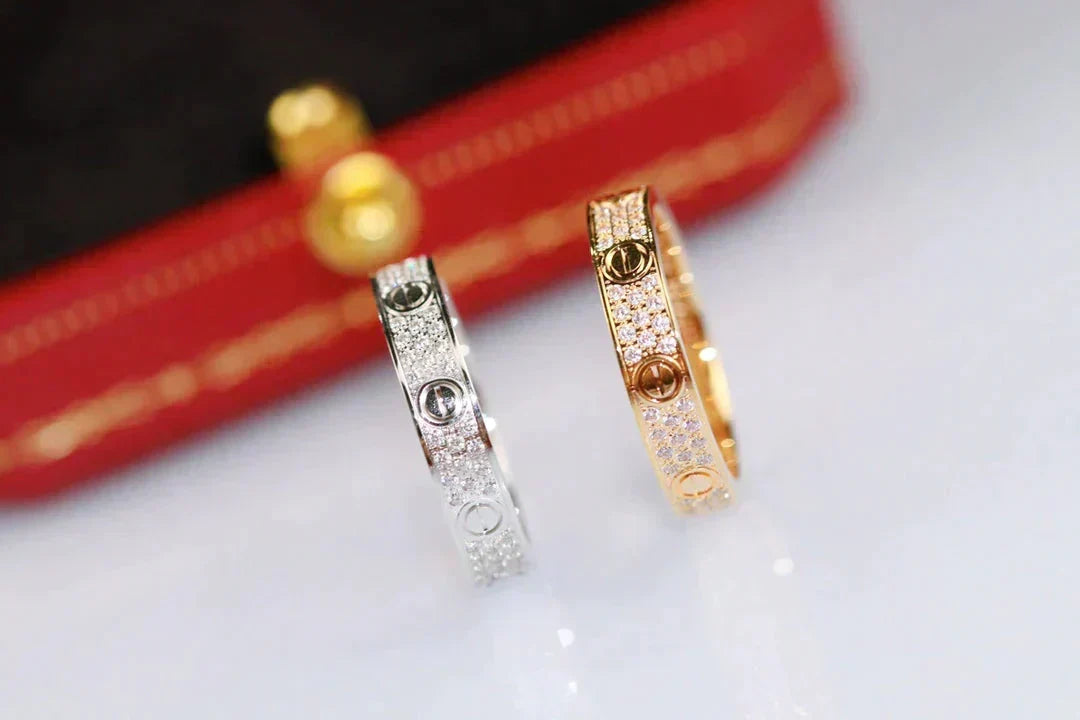 [Elowen jewels ]LOVE RING 3.6MM DIAMOND PAVED