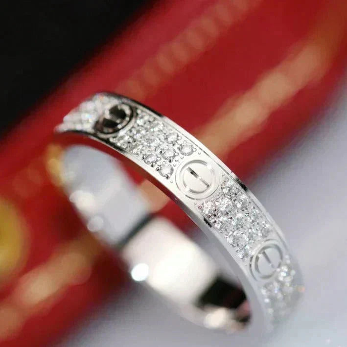 [Elowen jewels ]LOVE RING 3.6MM DIAMOND PAVED