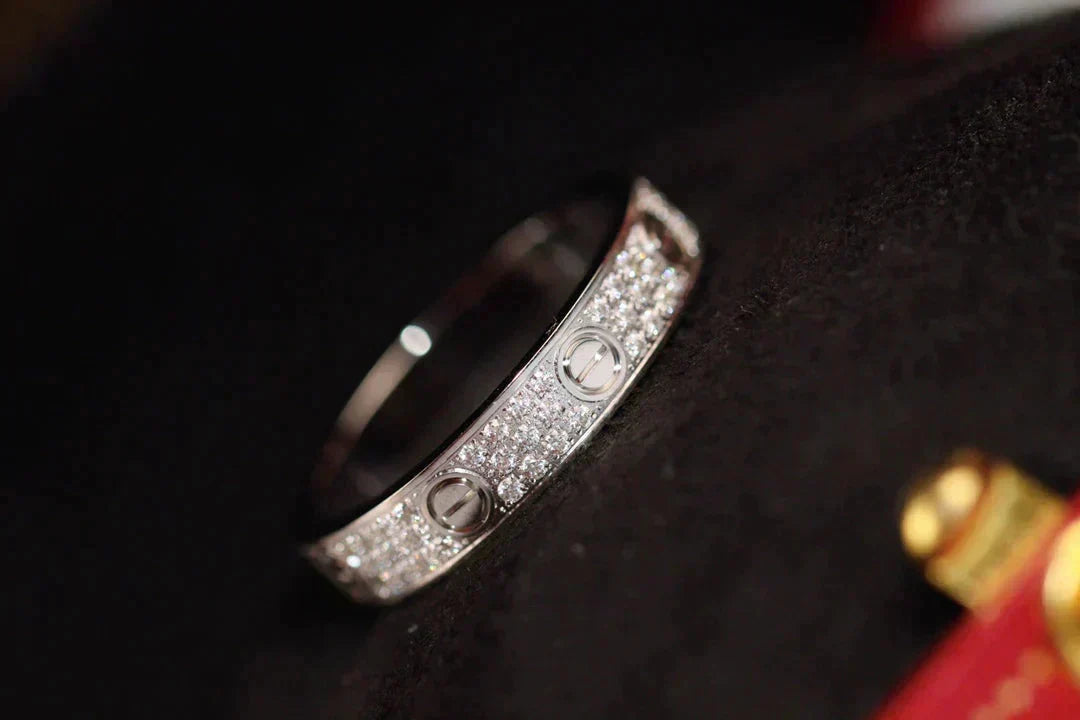 [Elowen jewels ]LOVE RING 3.6MM DIAMOND PAVED