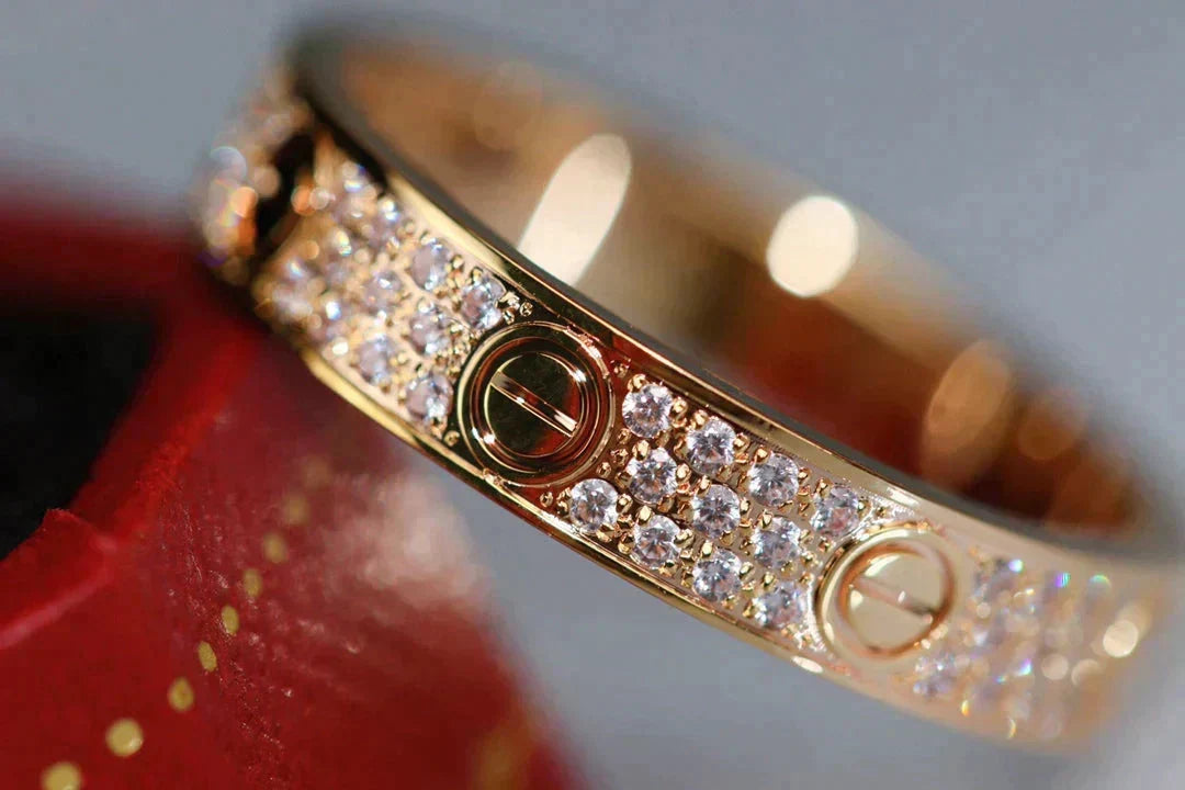 [Elowen jewels ]LOVE RING 3.6MM DIAMOND PAVED