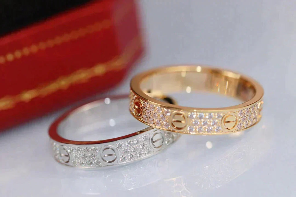 [Elowen jewels ]LOVE RING 3.6MM DIAMOND PAVED