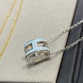 [Elowen jewels ]POP H LIGHT BLUE NECKLACE