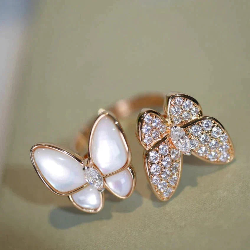 {
  "Elowen jewels": "Elowen jewels",
  "TWIN BUTTERFLY DIAMOND MOP RING": "ツインバタフライ ダイヤモンド MOPリング"
}