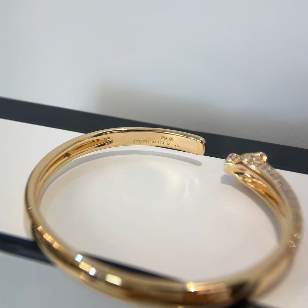[Elowen jewels ]パンテール ゴールド ダイヤモンド オープンブレスレット