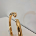 [Elowen jewels ]PANTHERE GOLDENES OFFENES ARMBAND