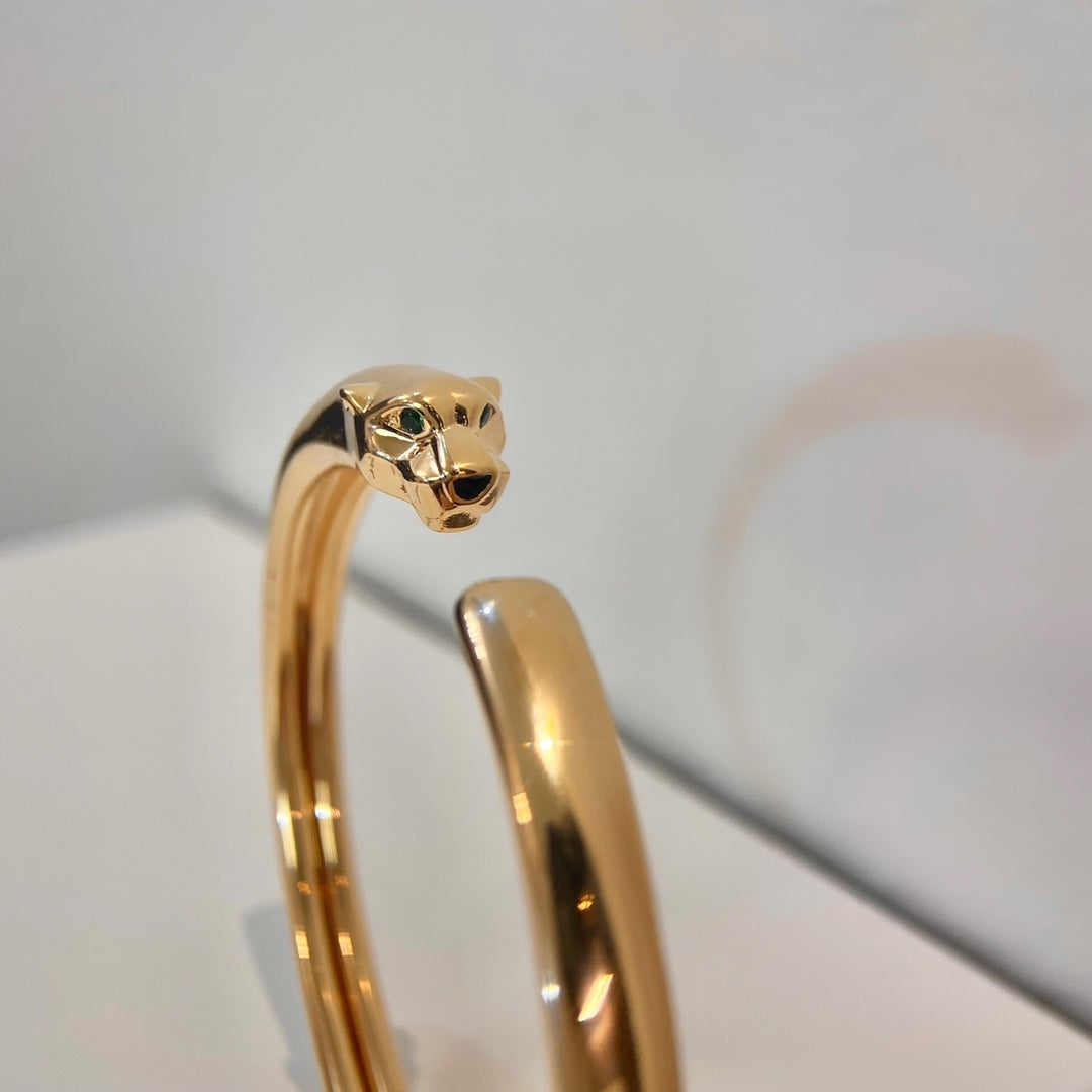 [Elowen jewels ]PANTHERE GOLDENES OFFENES ARMBAND