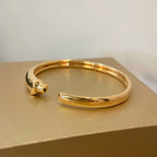 [Elowen jewels ]PANTHERE GOLDENES OFFENES ARMBAND