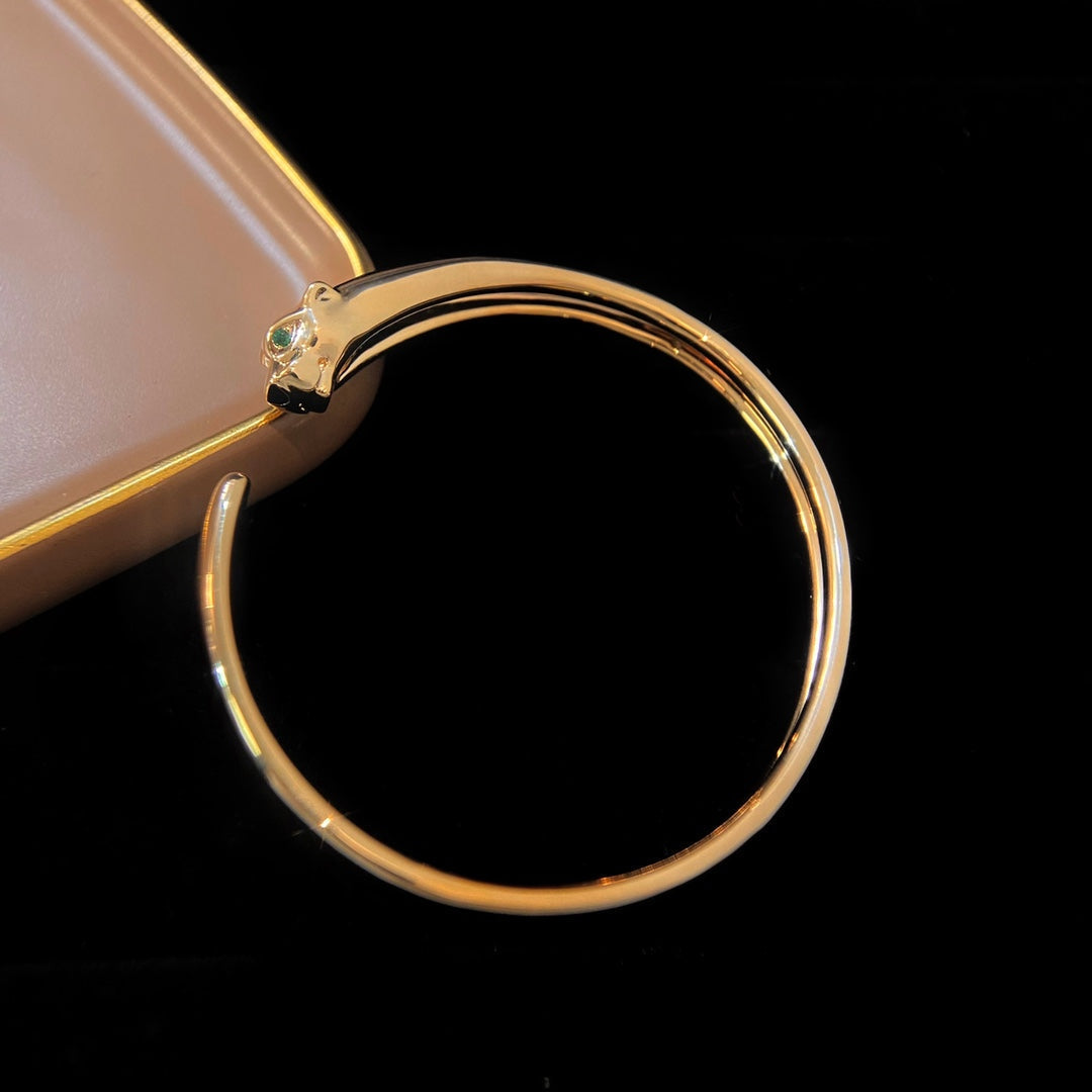 [Elowen jewels ]PANTHERE GOLDENES OFFENES ARMBAND