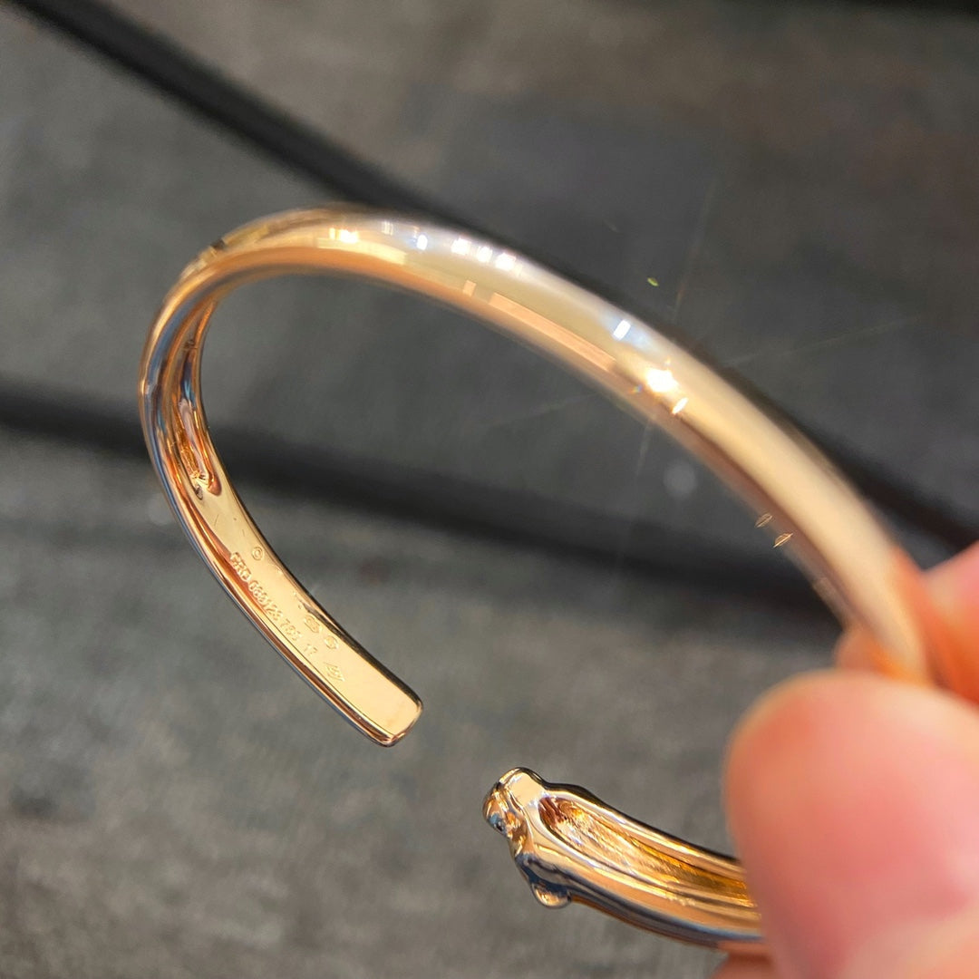 [Elowen jewels ]PANTHERE GOLDENES OFFENES ARMBAND