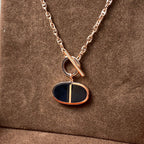 [Elowen jewels ]CHAINE VERSO HALSKETTE AUS SCHWARZER KERAMIK