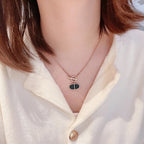 [Elowen jewels ]CHAINE VERSO HALSKETTE AUS SCHWARZER KERAMIK