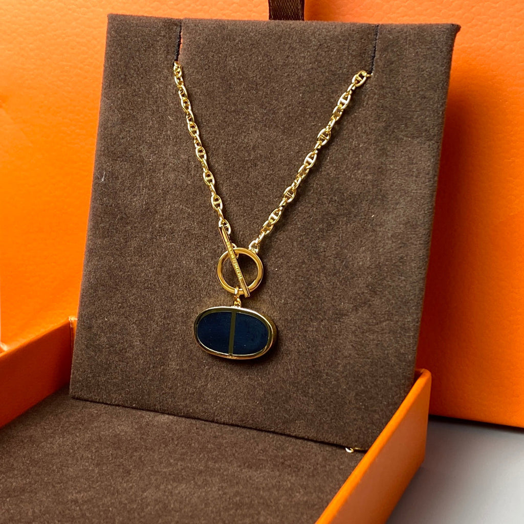 [Elowen jewels ]CHAINE VERSO HALSKETTE AUS SCHWARZER KERAMIK