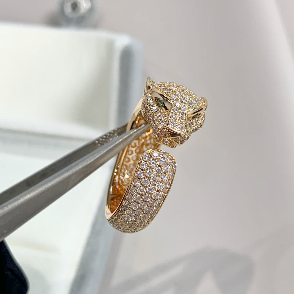 [Elowen jewels ]PANTHERE PINK GOLD DIAMOND RING