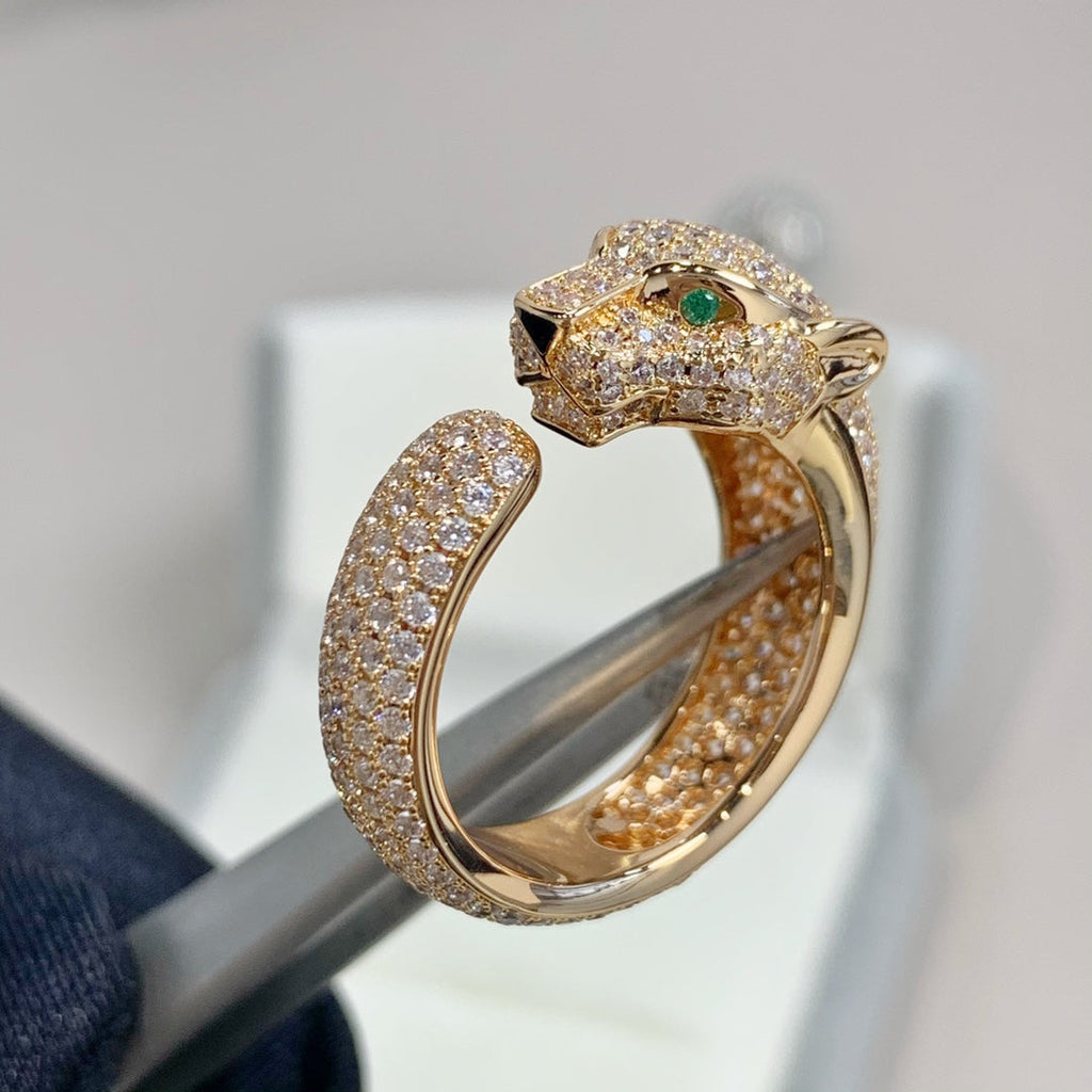 [Elowen jewels ]PANTHERE PINK GOLD DIAMOND RING