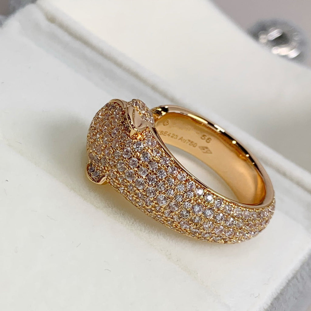 [Elowen jewels ]PANTHERE PINK GOLD DIAMOND RING