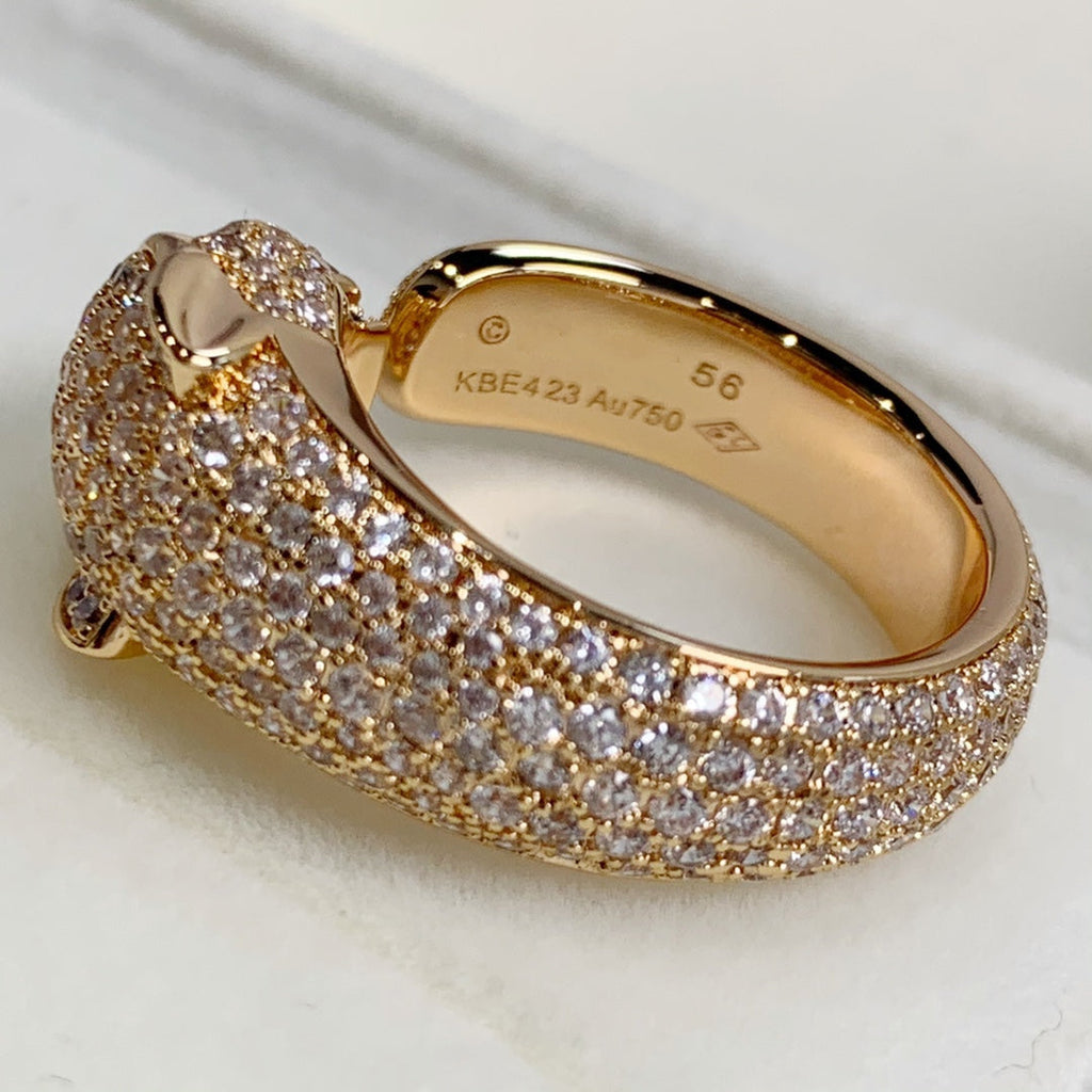 [Elowen jewels ]PANTHERE PINK GOLD DIAMOND RING