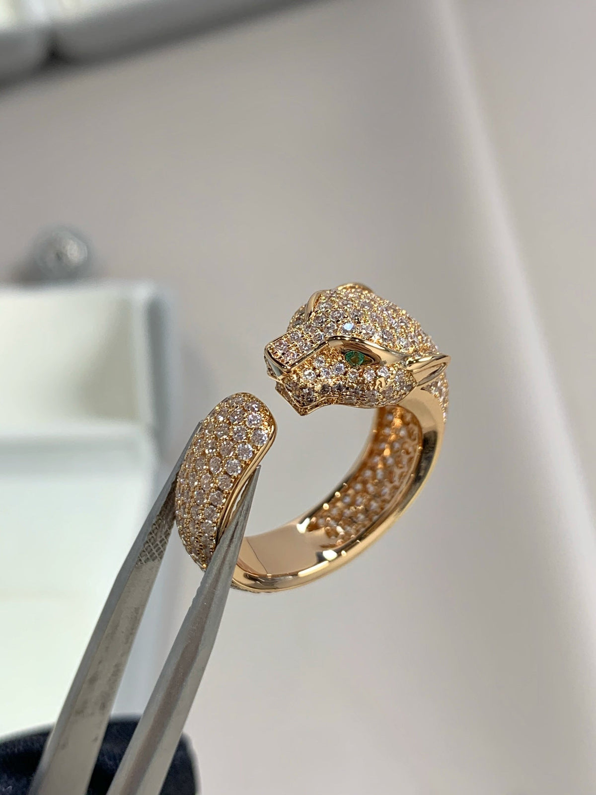 [Elowen jewels ]PANTHERE PINK GOLD DIAMOND RING
