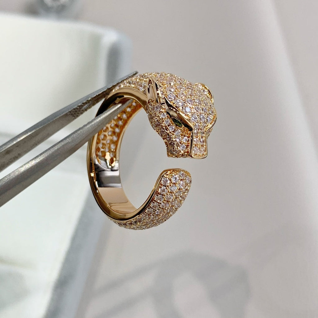 [Elowen jewels ]PANTHERE PINK GOLD DIAMOND RING