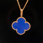 [Elowen jewels ]クローバー 25MM ネックレス ターコイズ ローズゴールド