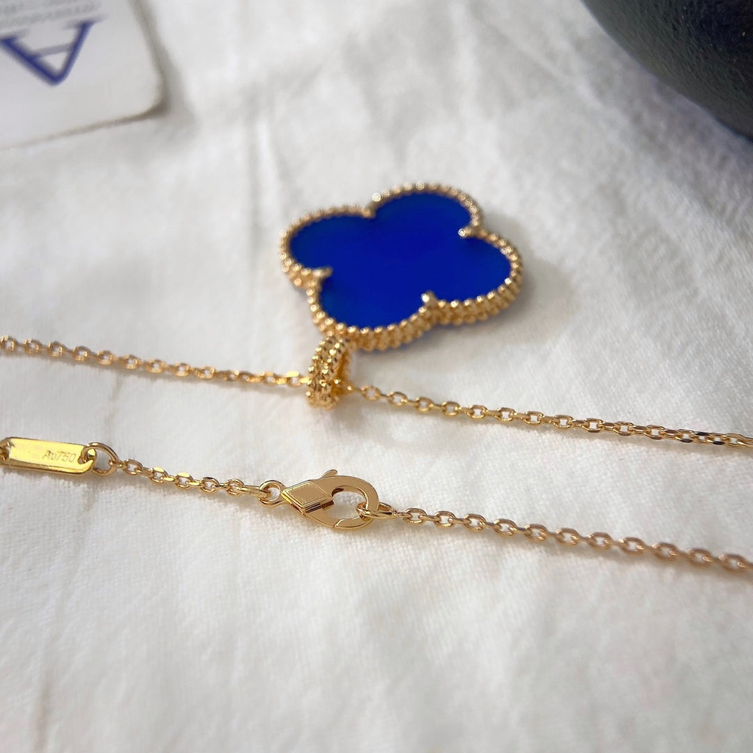 [Elowen jewels ]クローバー 25MM ネックレス ターコイズ ローズゴールド