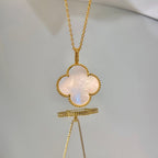 [Elowen jewels ]CLOVER 25MM MOP LARGE PENDANT NECKLACE