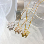 [Elowen jewels ]FLOWER DIAMOND NECKLACE
