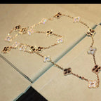 [Elowen jewels ]クローバー 20モチーフ レーザーダイヤモンド ネックレス