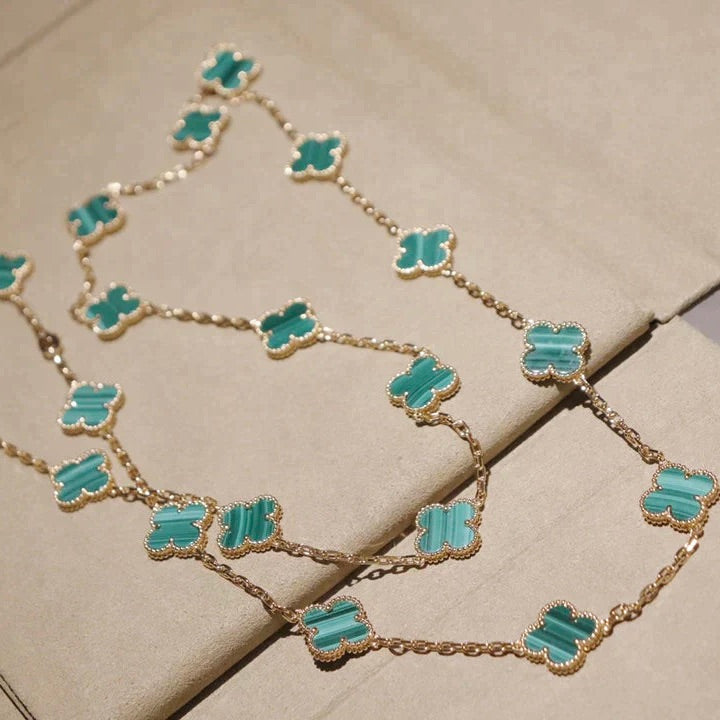 {
  "Elowen jewels ": "Elowen jewels ",
  "CLOVER 20 MOTIFS MALACHITE GOLD": "クローバー 20モチーフ マラカイト ゴールド"
}