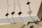[Elowen jewels ]CLOVER 20 MOTIVE ONYX DIAMANT SILBER