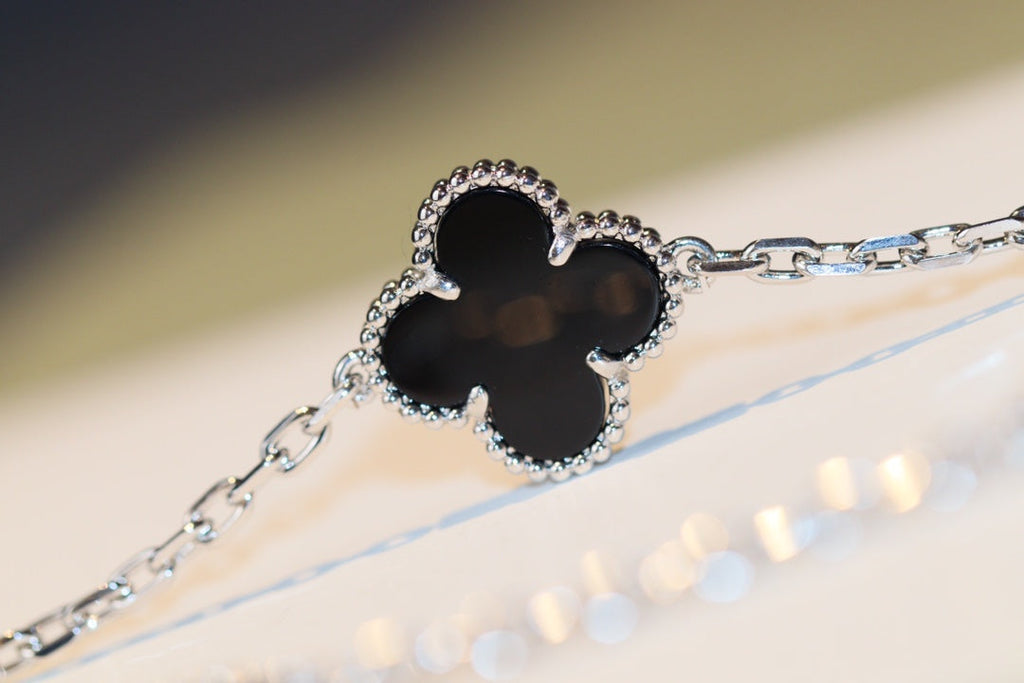 [Elowen jewels ]CLOVER 20 MOTIVE ONYX DIAMANT SILBER