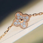 [Elowen jewels ]クローバー 20モチーフ レーザーダイヤモンド ネックレス