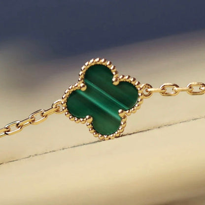 [Elowen Jewels]CLOVER 20 MOTIFS MALACHITE GOLD