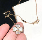 [Elowen jewels ]クローバー MOP ダイヤモンド ローズゴールド ネックレス