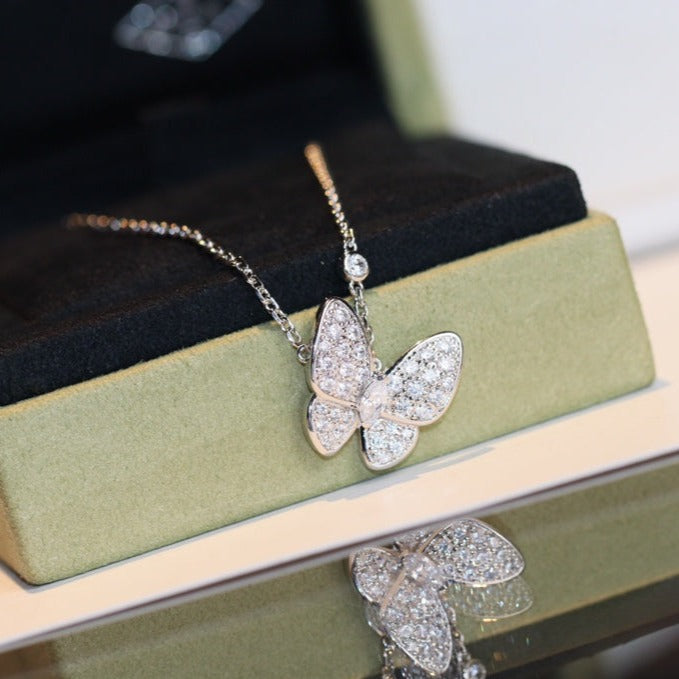 [Elowen jewels ]DIAMANT-SCHMETTERLINGSKETTE